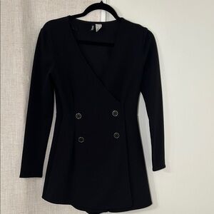 H&M Divided Classic Black Blazor Dress/shorts